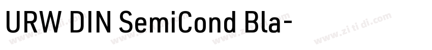 URW DIN SemiCond Bla字体转换